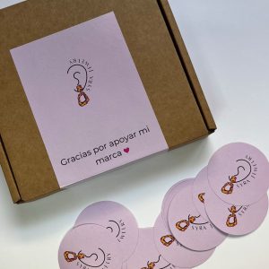 3000 PEGATINAS REDONDAS de papel 5cm