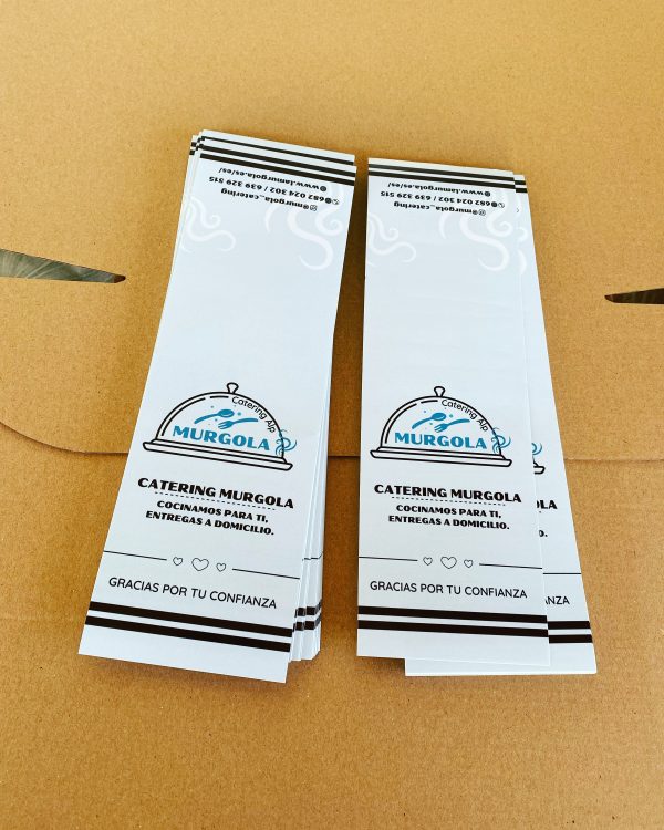 1000 PEGATINAS DE PAPEL 86X220MM
