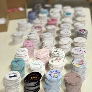 10.000 PEGATINAS REDONDAS de papel 5cm