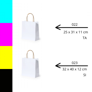 BOLSAS BLANCAS SIN PERSONALIZAR