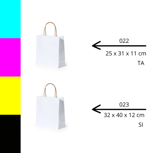 BOLSAS BLANCAS SIN PERSONALIZAR